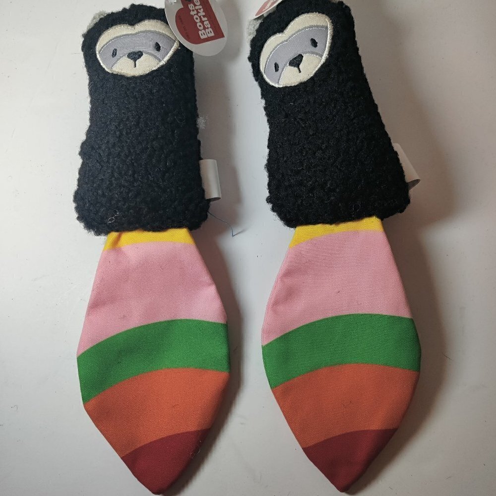 2 Boots & Barkley Beaver Dog Toys, Squeaky Head & Crinkle Tail.11", 2 for $11